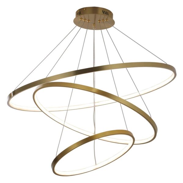 LED Lustr na lanku LEA LED/60W/230V 4000K pr. 80 cm zlatá
