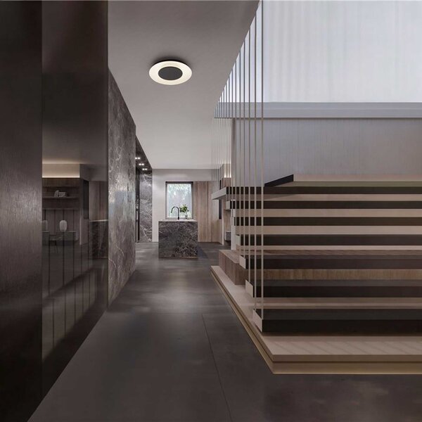 Nova Luce Epos LED stropní svítidlo Černá600 mm