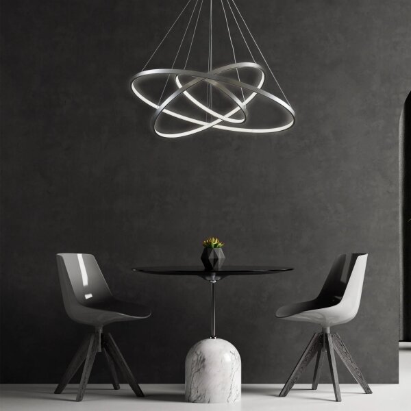 LED Lustr na lanku LEA LED/60W/230V 4000K pr. 80 cm chrom