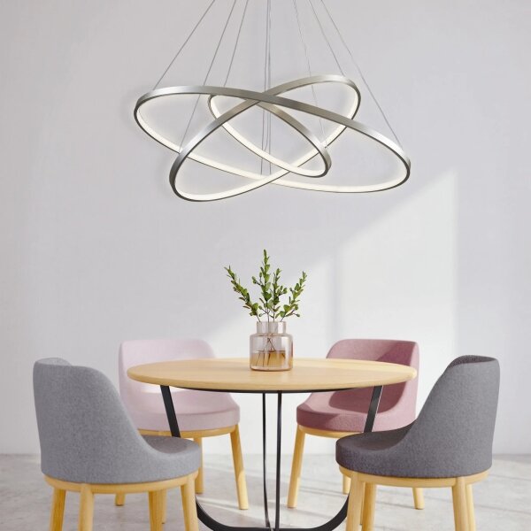 LED Lustr na lanku LEA LED/60W/230V 4000K pr. 80 cm chrom