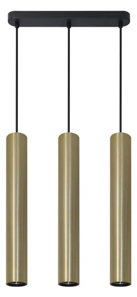 Lustr na lanku LUNGOMARE 3xGU10/10W/230V zlatá
