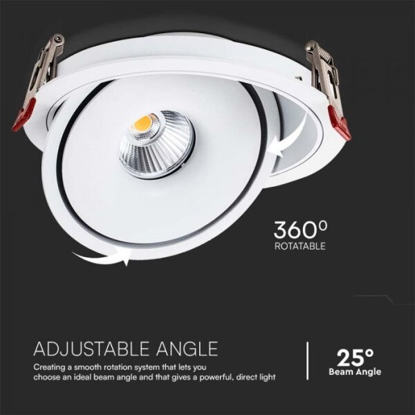 LED Podhledové bodové svítidlo LED/12W/230V 3000/4000/6400K pr. 12 cm bílá