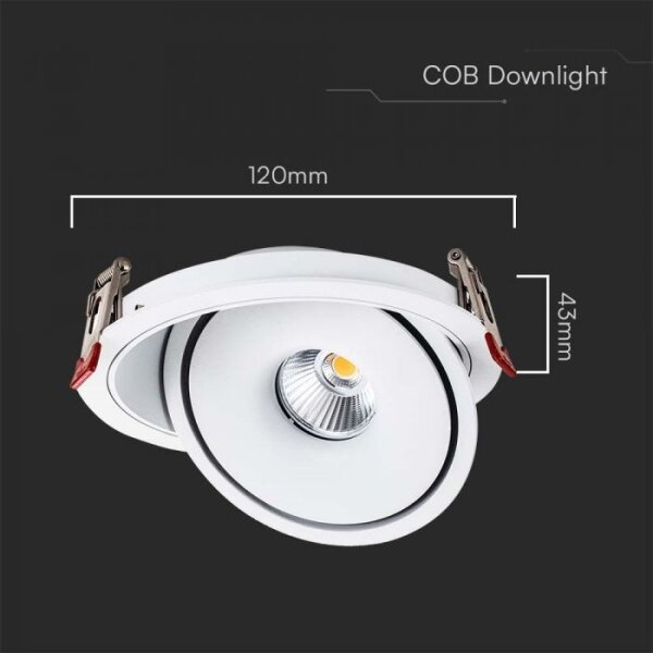 LED Podhledové bodové svítidlo LED/12W/230V 3000/4000/6400K pr. 12 cm bílá