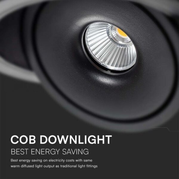 LED Podhledové bodové svítidlo LED/20W/230V 3000/4000/6400K pr. 16,5 cm černá