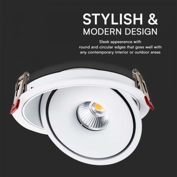 LED Podhledové bodové svítidlo LED/12W/230V 3000/4000/6400K pr. 12 cm bílá