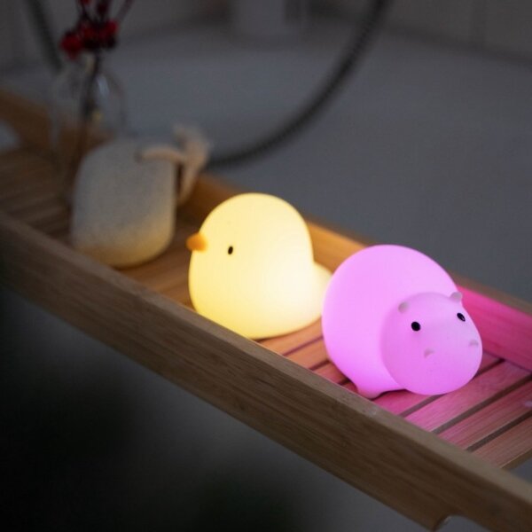 MegaLight - LED RGB Nabíjecí dětská dotyková lampa do vany SWIMMY DUCK LED/5V