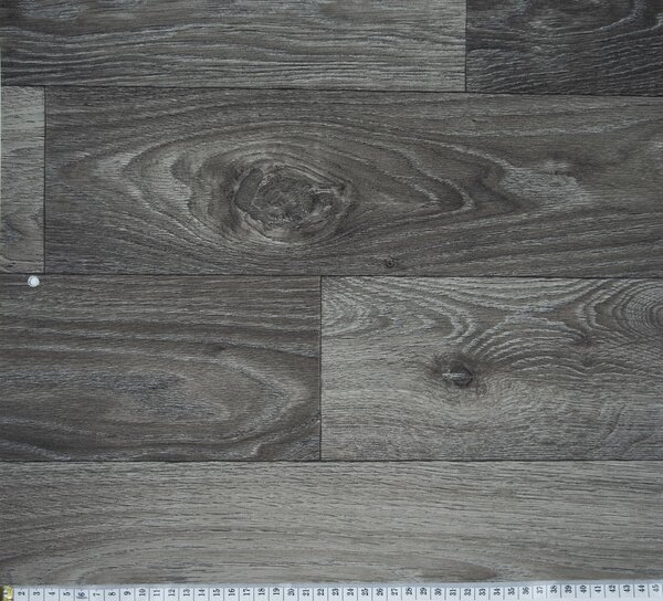 Beauflor, PVC podlaha - lino Blacktex Fumed Oak 966M - dub, na míru, šíře 3m,4m, šedá, filc, chodba / předsíň