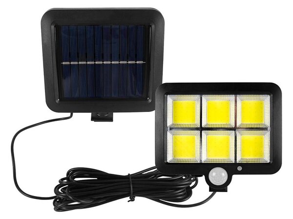 LED Solární reflektor se senzorem LED/1,5W/3,7V 6000K IP44 1200 mAh
