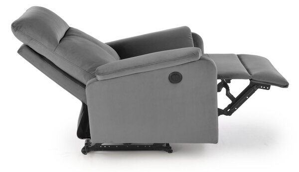 Halmar Elektrické relaxační křeslo CROCUS šedé