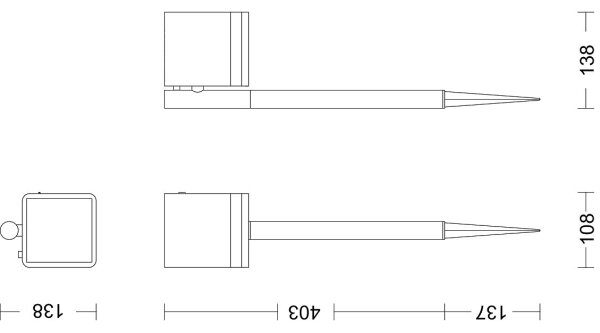 Philips - LED Solární lampa VIRONA LED/1,8W/3,7V 2700K IP44