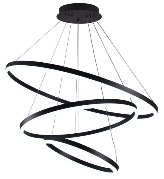 Brilagi -LED Stmívatelný lustr na lanku CIRCLE LED/125W/230V 3000-6500K černá+DO