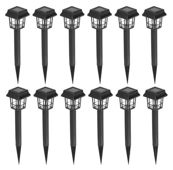 SADA 12x LED Solární lampa LED/0,06W/1,2V 1xAA 6500K IP44 100 mAh