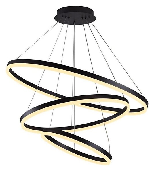 Brilagi -LED Stmívatelný lustr na lanku CIRCLE LED/125W/230V 3000-6500K černá+DO