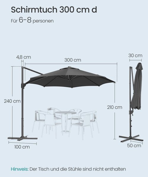 Zahradní slunečník GPU074G02