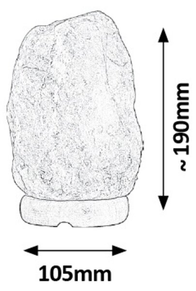 Rabalux ROCK dekorativní solná lampa 4120