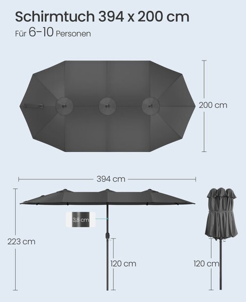 Zahradní slunečník GPU037G01