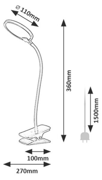 Rabalux MARCIN LED stolní lampa 74199