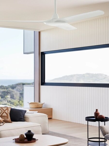Lucci Air 21321549 - Stropní ventilátor ABYSS pr. 142 cm IP66 bílá + DO