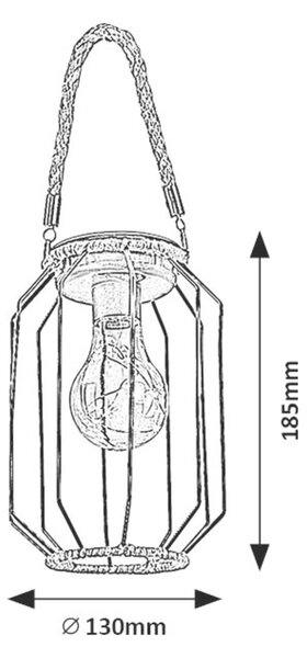 Rabalux SLUIS LED venkovní solární lampa 77046