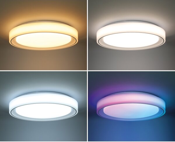 Solight WO8015 - LED RGB Stm. str. svítidlo FLOCO LED/30W/230V+RGB/6W+DO pr.40cm