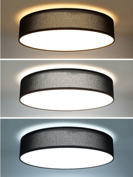 Solight WO8014 - LED Stm. strop. svítidlo PENLEY LED/48W/230V+DO pr.40 cm černá