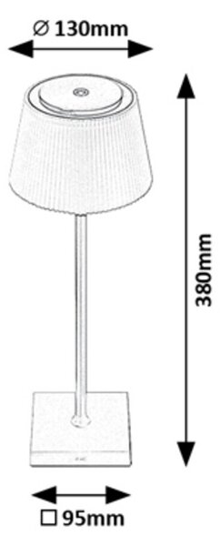 Rabalux TAENA LED stolní lampa 76010