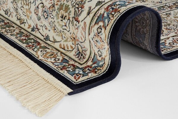 Hanse Home, Kusový koberec Naveh 104378 Darkblue/Cream, 95x140, modrá, chodba / předsíň
