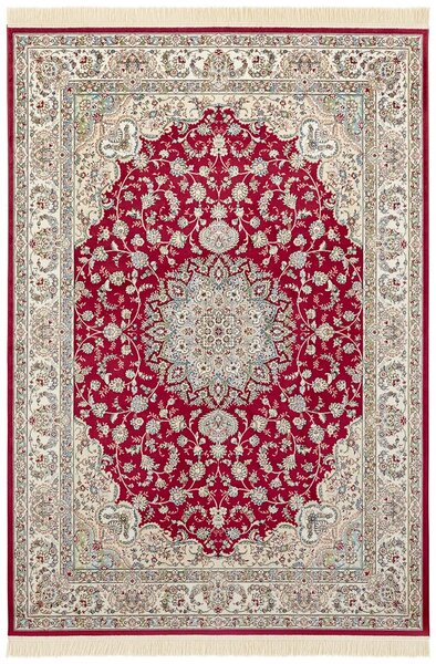 Nouristan - Hanse Home, Kusový koberec Naveh 104377 Red/Green | červená, béžová Typ: 95x140 cm