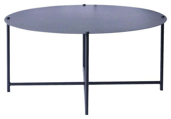 KONFERENČNÍ STOLEK, antracitová, kov, 83/83/40 cm Xora - Konferenční stolky, Online Only