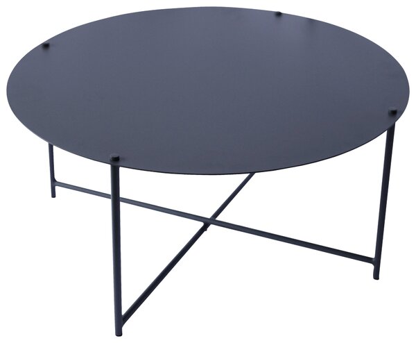 KONFERENČNÍ STOLEK, antracitová, kov, 83/83/40 cm Xora - Konferenční stolky, Online Only