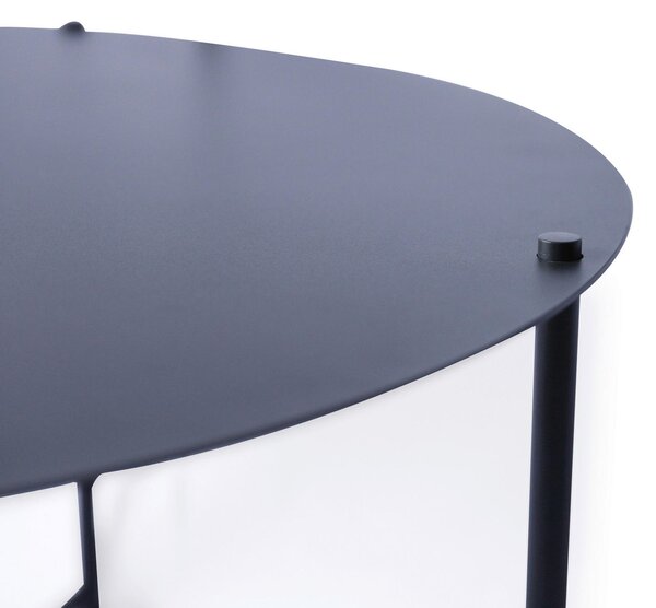 KONFERENČNÍ STOLEK, antracitová, kov, 83/83/40 cm Xora - Konferenční stolky, Online Only
