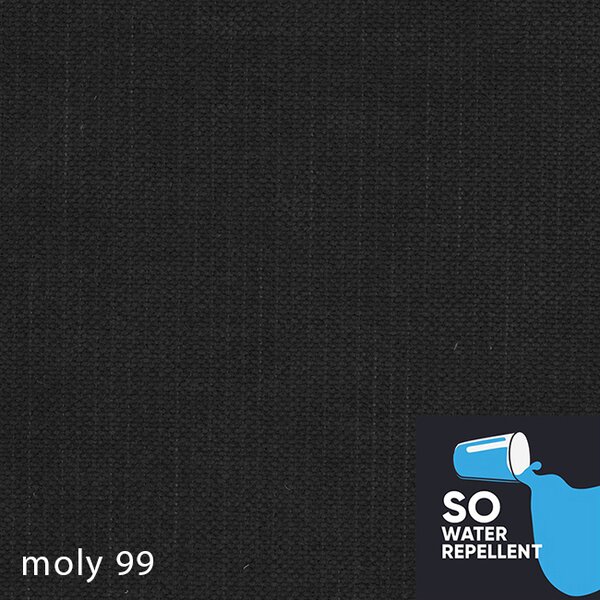 Křeslo ušák s podnožkou Next | FUNKČNÍ LÁTKA | šedočerná 99 | nohy buk | AKCE