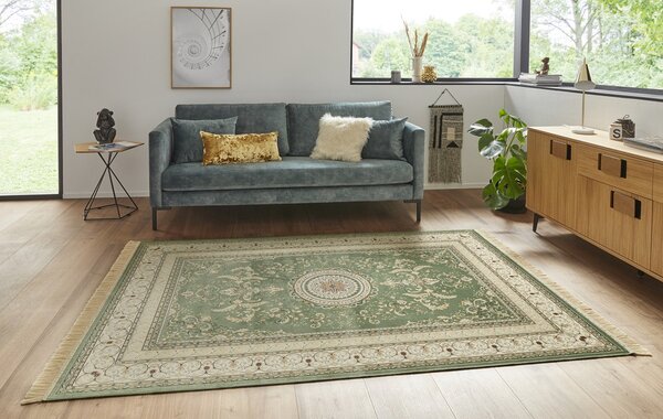 Nouristan, Kusový koberec Naveh 104372 Green, 95x140, zelená, chodba / předsíň