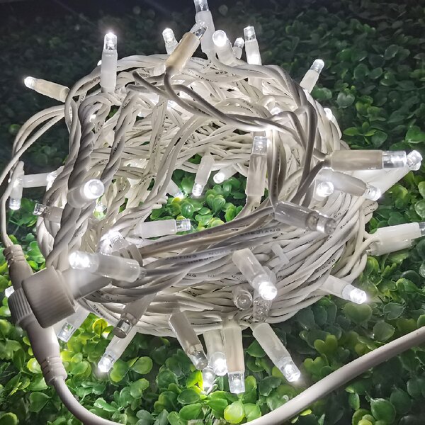 Vánoční světýlka LED záclona FLASH studená bílá 300 LED