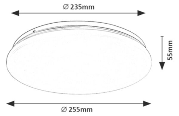 Rabalux VENDEL LED Stropní svítidlo LED/12W/230V 4000K pr. 25,5 cm