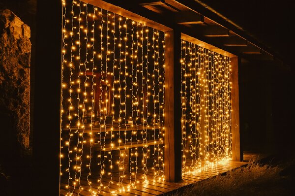 Vánoční světýlka venkovní FLASH teplá bílá 100 LED