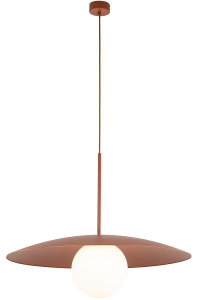 Lustr na lanku SLATE 1xE27/15W/230V pr. 65 cm cihlová