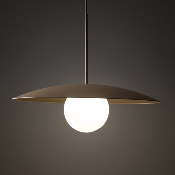 Lustr na lanku SLATE 1xE27/15W/230V pr. 65 cm béžová