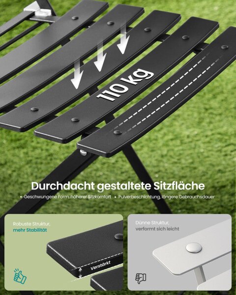 Sada zahradního nábytku GGF036BZ01 černá