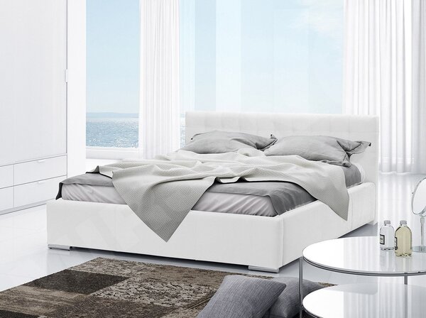 Manželská postel 140cm Hermon (bílá)