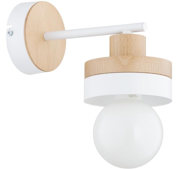 Nástěnná lampa LARSO 1xE27/15W/230V bílá/béžová