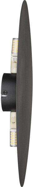 Nástěnné svítidlo STONE 2xG9/8W/230V 30x39 cm černá
