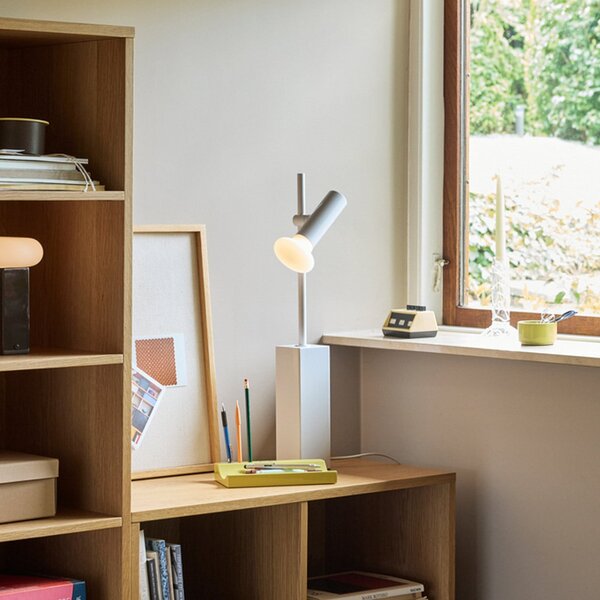 Stolní lampa Hübsch, SET, Šedá, Obývací pokoj, Kov, Moderní