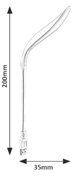 Rabalux TAFI LED USB pracovní lampička 74238