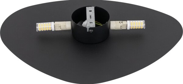Nástěnné svítidlo STONE 2xG9/8W/230V 30x39 cm černá
