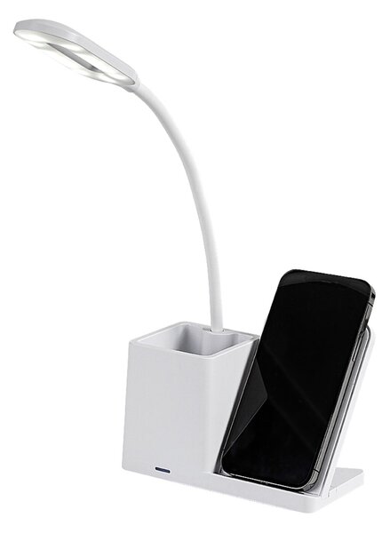 Rabalux CERIE LED Stmívatelná stolní lampa s nabíjením QI LED/4W/5V 3000/4000/6500K bílá