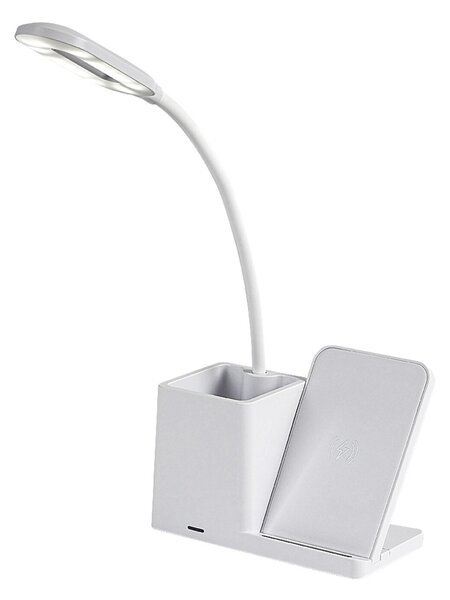 Rabalux CERIE LED Stmívatelná stolní lampa s nabíjením QI LED/4W/5V 3000/4000/6500K bílá