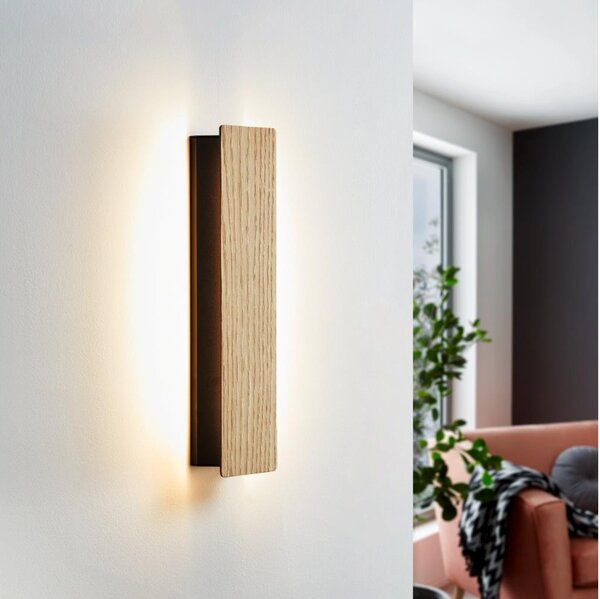 Eglo 901741 - LED Nástěnné svítidlo ZUBIALDE LED/12W/230V 3000K hnědá