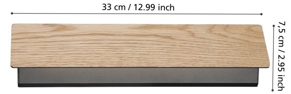 Eglo 901741 - LED Nástěnné svítidlo ZUBIALDE LED/12W/230V 3000K hnědá