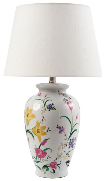 Stolní lampa ACROSSO Porcelán Bílá
